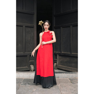 Cazi - Set áo yếm dáng xuông quần ống rộng