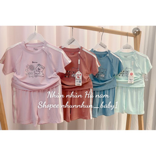 (Nhùn nhùn)Bộ cài vai sợi tre cộc tay mẫy mới của Avaler size từ 6-9m đến 3-4y