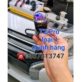 Bi LED mini T2 Pro chân H4 2024 (Hàng chính hãng loại 1 quạt gió chống bụi)