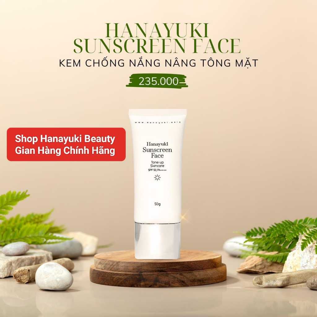 [Chính Hãng Hanayuki-Date 2026] Kem Chống Nắng Nâng Tông Cho Mặt Hanayuki Sunscreen Face 50gr