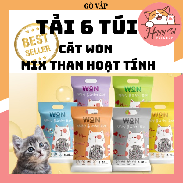 [Tải 6 Túi] Cát Won Cát Vệ Sinh Cho Mèo Siêu Vón - Khử Mùi