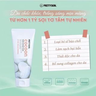 Sữa rửa mặt tẩy da chết pretty skin cocoon kén tằm 150ml