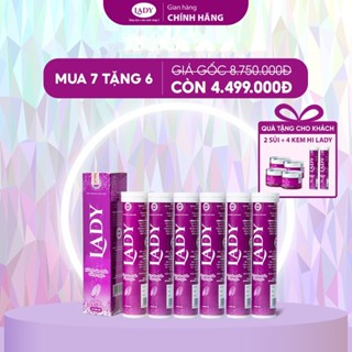 [MUA 7 TẶNG 6] Viên sủi nở ngực LADY Giúp tăng vòng 1 săn chắc an toàn, Tăng Cường Nội Tiết Tố Nữ