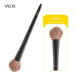 Cọ má & highlight vacosi round fan brush - m33
