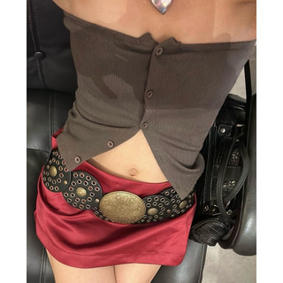 Chân váy Tafta cạp trễ - Tafta mini skirt