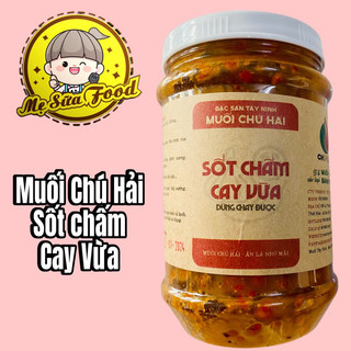 Muối sốt chú hải cay vừa, muối sốt chú hải chấm hải sản, banh trang