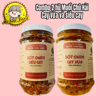 COMBO MUỐI SỐT CHÚ HẢI CAY VỪA, SỐT CHẤM SIÊU CAY CHÚ HẢI