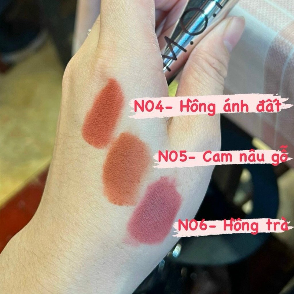 [3 cây tặng 1 ly] Son kem M.O.I phiên bản Holiday MOI Cosmetics Hồ Ngọc Hà