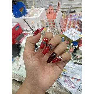 Combo 2 bộ nailbox thiết kế, móng giả đẹp
