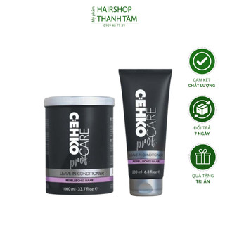 Dầu xả khô dưỡng ẩm cho tóc uốn Cehko Prof Leave In Conditioner 1000ml, giúp tóc mềm mượt, sáng bóng | THANH TÂM