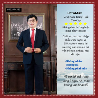 Bộ Vest NAM Trung Niên,Vest trung tuổi trẻ trung lịch lãm Hồng Ngọc
