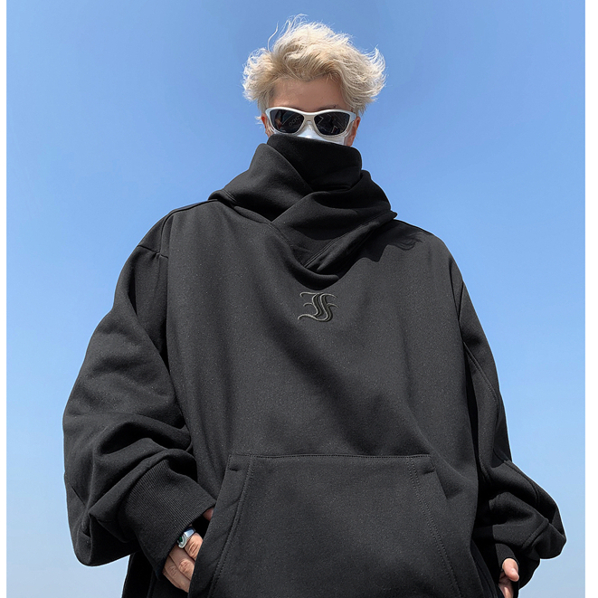 Áo Hoodie Ninja mũ rộng che mặt kèm khăn chất liệu nỉ bông hàng siêu cấp loại 1 form rộng unisex dày dặn hot boy 2023