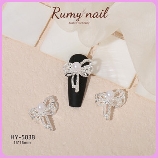 Charm nail, charm nơ đính đá, phụ kiện trang trí móng tay 5038 bạc lẻ chiếc
