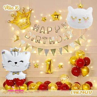 Set trang trí thôi nôi cho bé tuổi mèo