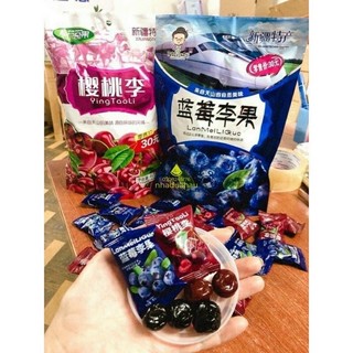 Ô mai cherry việt quất gói 408gr chua ngọt siêu ngon