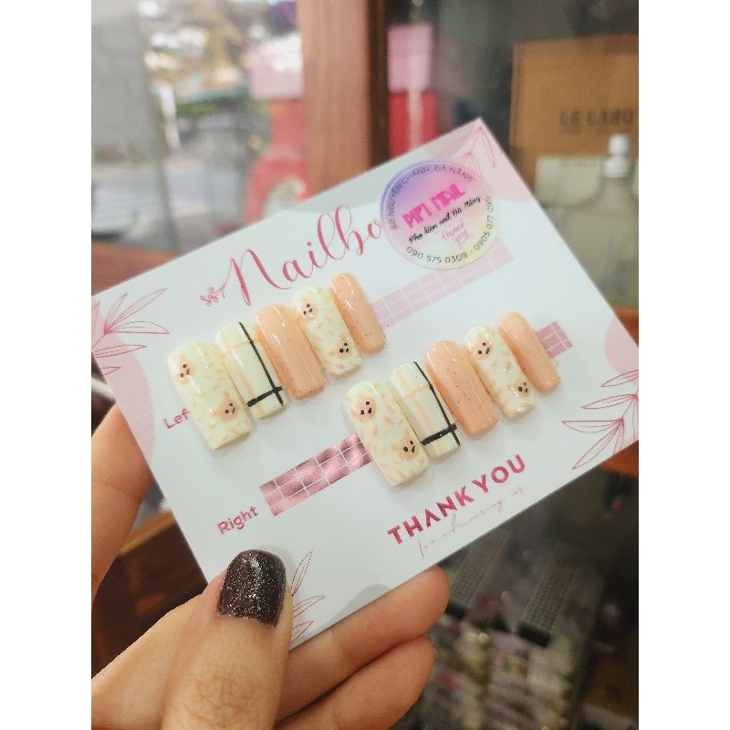 nailbox gấu vẽ