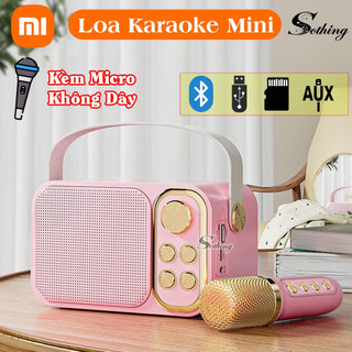 Loa bluetooth mini karaoke kèm micro không dây ys-105 / ys-103 - loa karaoke mini bass khỏe bảo hành 12 tháng