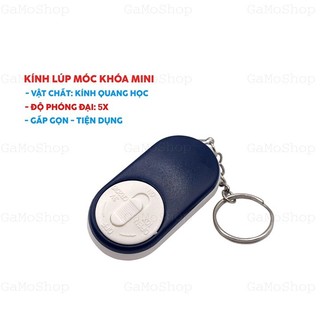 Kính lúp móc khóa mini - có đèn led tiện dụng