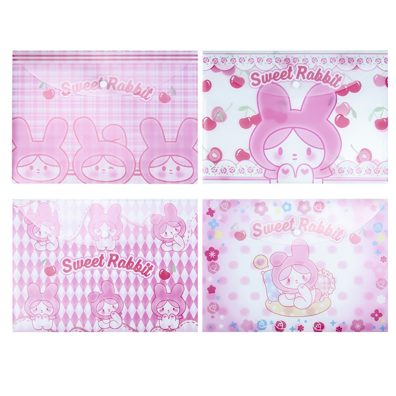 Túi đựng tài liệu A4 động vật dễ thương, đồ dùng học tập cho bé E1429