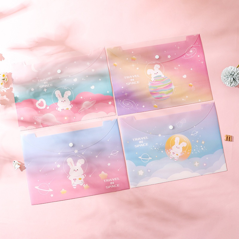 Túi đựng tài liệu A4 động vật dễ thương, đồ dùng học tập cho bé E1429