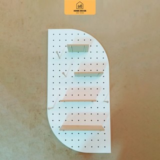 Kệ Gỗ Pegboard Trang Trí Dán Tường Hình Xoài MDF Thái Lan Chống Ẩm Home Decor Anh Khoa