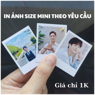 In ảnh size mini giá rẻ chỉ 1k theo yêu cầu size ảnh 3x4, 4x4, 4x6, 5x5, 5x7