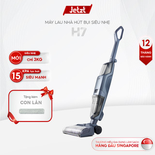 Máy lau sàn hút bụi trọng lượng siêu nhẹ jetzt h7, lực hút 15000pa