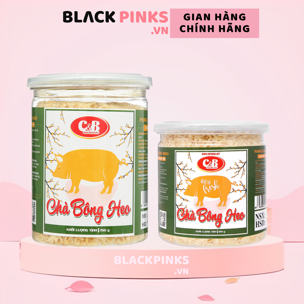 Chà bông heo C&amp;B hộp 150g/100g