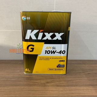 Dầu Nhớt Đồng Cơ Xăng KIXX G SL 10W-40 4 Lít. Chuyên Dùng Cho Xe > 40K KM - Hàng Chính Hãng