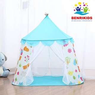 Đồ Chơi Lều Hoàng Tử Cho Bé Trai Đều Chơi Được Rộng 1.3m Cao 1.2m (Màu Xanh)