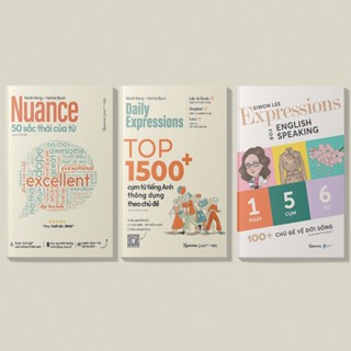 Sách - Combo Học Từ Vựng : 50 Sắc Thái Của Từ + Top 1500+ Cụm Từ Tiếng Anh Thông Dụng + 1 Ngày 5 Cụm 6 Từ