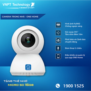 Camera IP Wifi VNPT Technology HVIP03 xoay 360 + thẻ 16Gb hàng Việt Nam Chất Lượng Cao