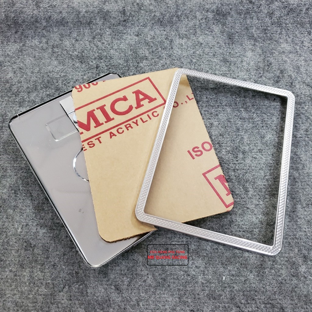 Khung Biển Số Inox chấm bi Gắn Cho Xe DR, W, RS, Vario, Vision, Lead,Win X, Ex150, Ex 155... tặng kè