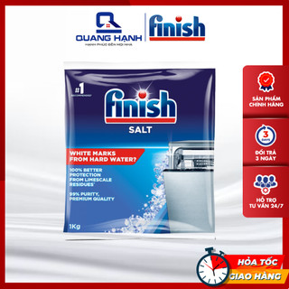 Muối rửa chén bát Finish Salt 1kg 1.5kg - Muối làm mềm nước dành cho máy rửa bát Finish EU