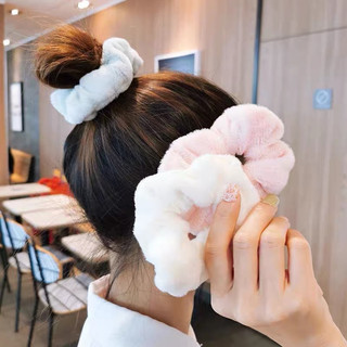 Dây cột tóc phối lông nhung bản lớn cao cấp phong cách hàn quốc - eira