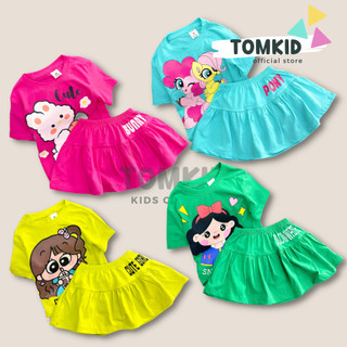 9-13Kg Đầm váy cotton cho bé. chân váy rời bé gái có quần trong TomKids