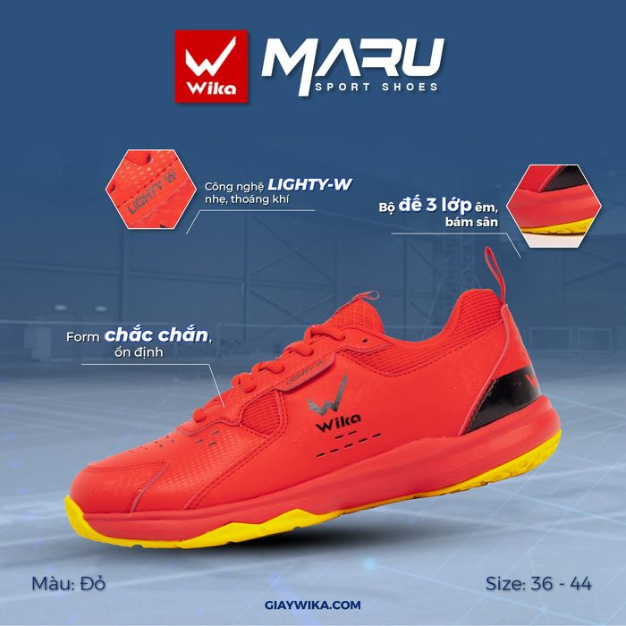 Giày Cầu Lông,Đa Năng,Chạy Bộ Wika Maru