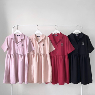 UPZ Đầm Babydoll Logo Hình (4 Màu)