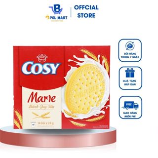 Lốc 12 hộp bánh quy sữa Cosy Marie (12 hộp x 336g) phù hợp đi lễ Tết lễ chùa và Cosy hộp 336g