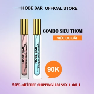 Combo Siêu Thơm HOBEBAR nước hoa nam + nữ thu hút gây thương nhớ nước hoa mini thơm lâu lôi cuốn nhỏ gọn cá tính