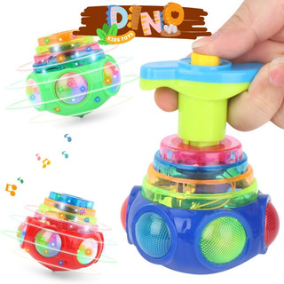 Đồ chơi con quay có đèn và nhạc cho bé Dinokids – Con quay có nhạc và đèn led khi quay D17