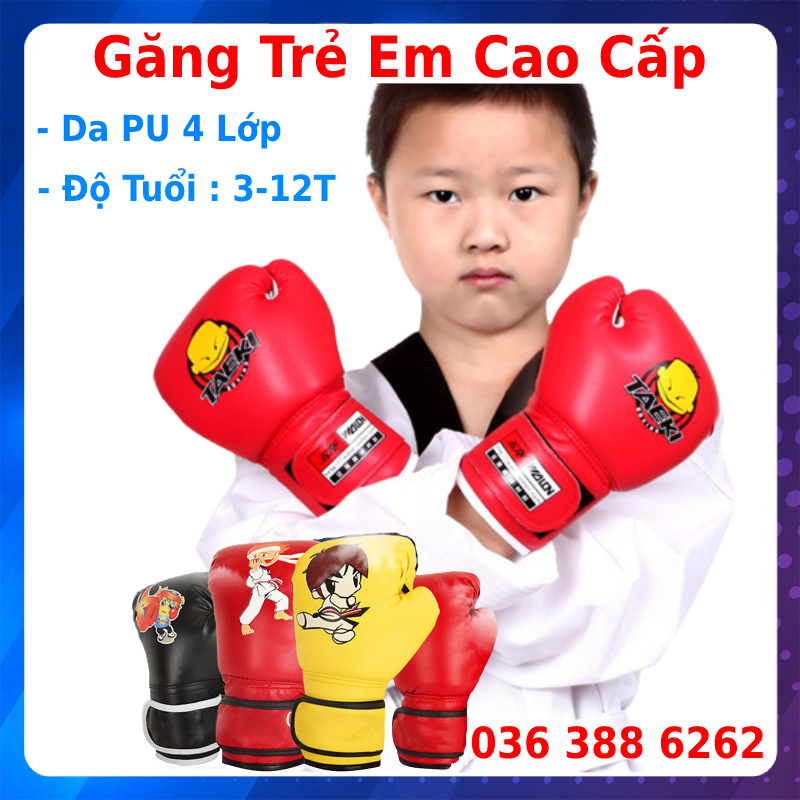 Găng Tay Boxing Đấm Bốc Găng Tay Boxing MMA Võ Thuật Cao Cấp, Găng Tay Đấm Bốc Cho Bé, Bao Tay Đấm Bốc Trẻ Em
