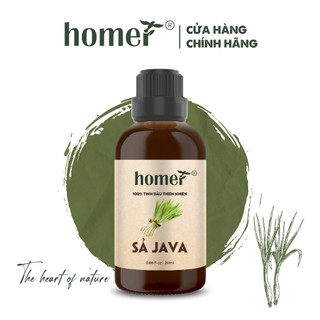 Tinh dầu Homer treo xe/20ml/100ml Sả java Bzasil - Citronella Essential Oil - đạt chuẩn chất lượng kiểm định