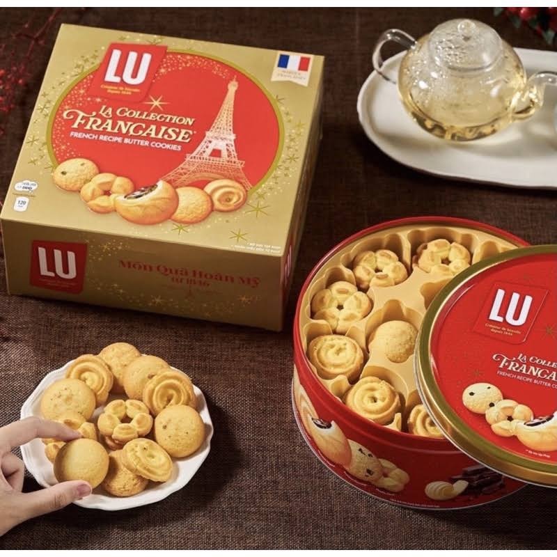 Bánh quy bơ thập cẩm Pháp LU hộp 708g / 540g