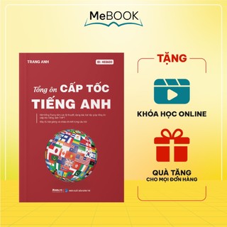 Sách tổng ôn cấp tốc tiếng anh luyện thi đánh giá năng lực, ôn thi THPT quốc gia | Me Book