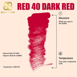 MỰC PHUN XĂM RED40 DARK RED (TONE ĐỎ ĐẬM)