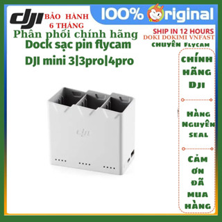 Dock sạc pin flycam Dji mini 3 - Dji mini 3 pro - Dji mini 4 pro - Chính hãng - Bh 6T