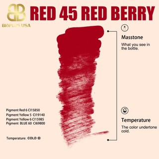 MỰC PHUN XĂM RED45 REAL RED (TONE ĐỎ ĐẤT ĐẶC BIỆT)