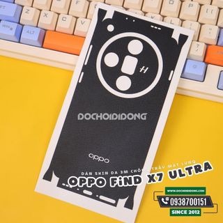 Miếng dán skin ppf đổi màu điện thoại oppo find x7 cao cấp phiên bản vân da 3m