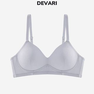 Áo ngực nữ không gọng cotton đệm mút mỏng mềm mại thoáng khí ôm ngực nhẹ nhàng tôn dáng DEVARI A409